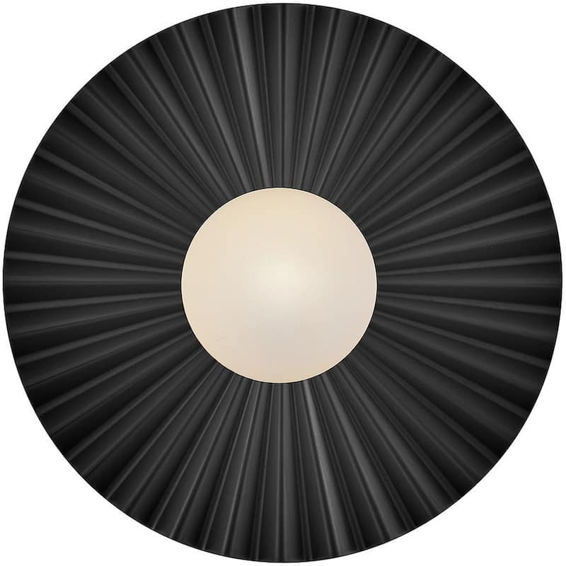 Lark 84393 Stevie 14" Wide Semi-Flush Globe Ceiling Fixture