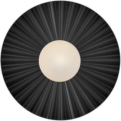 Lark 84393 Stevie 14" Wide Semi-Flush Globe Ceiling Fixture