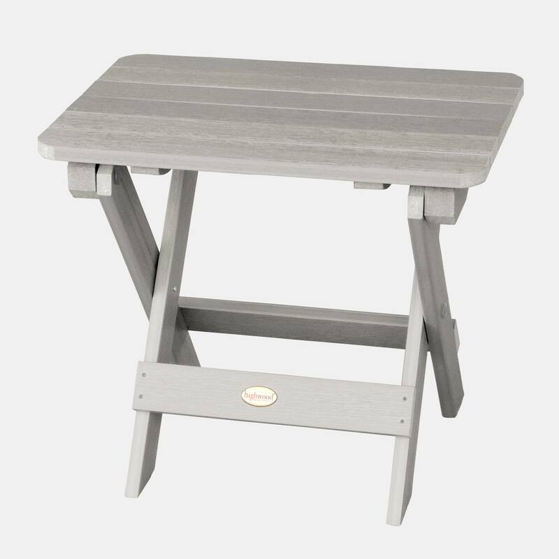 HIGHWOOD Outdoor Folding Adirondack Table - Harbor Gray