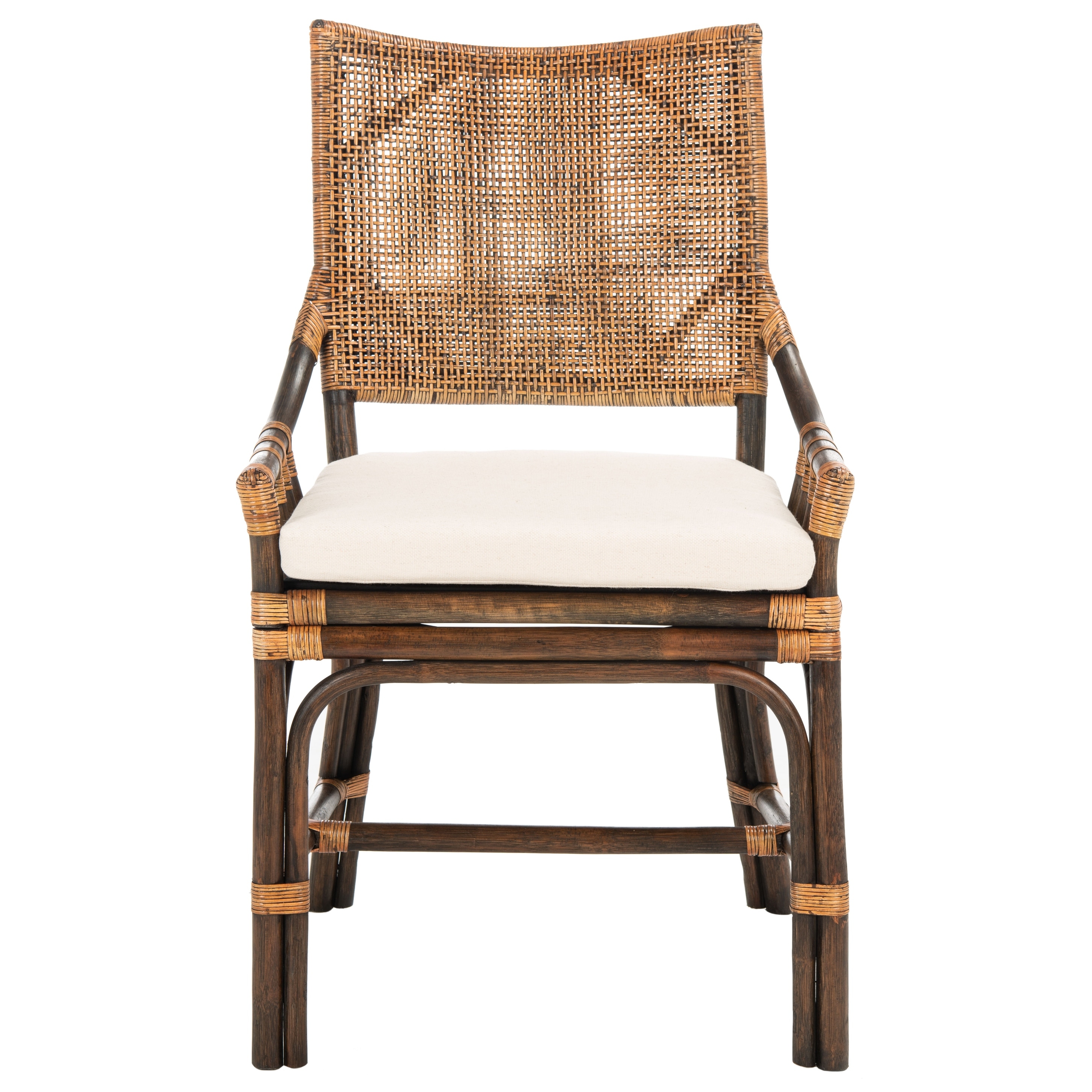 SAFAVIEH Donatella Coastal Rattan Cushion Chair 22