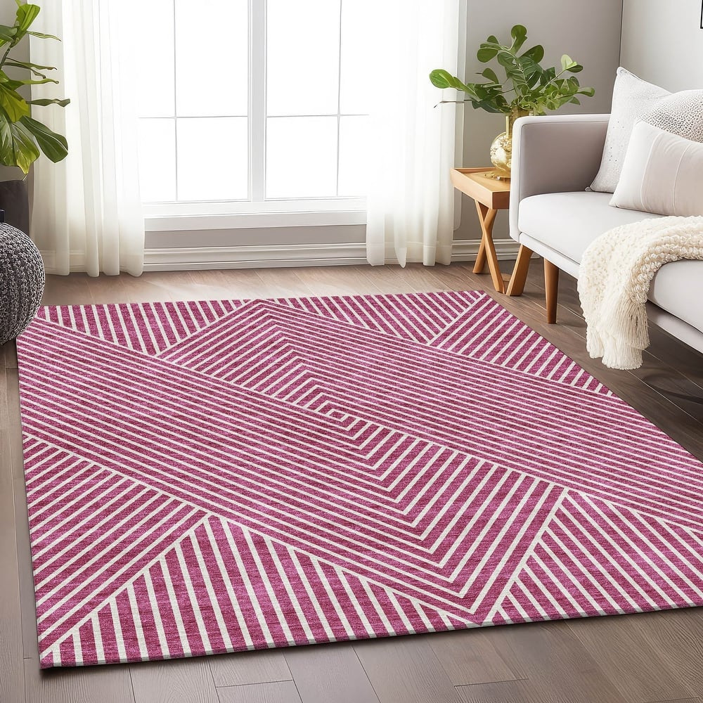 Premium Washable Super Soft Modern Geo Mayfield Rug