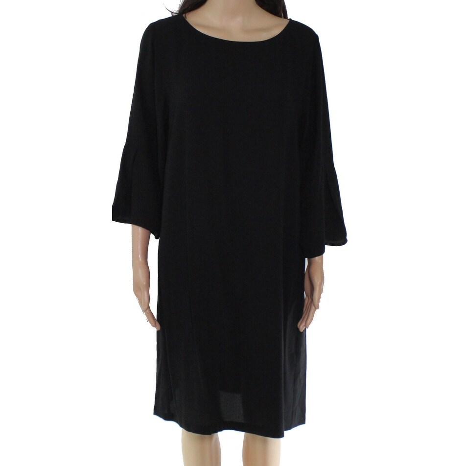 classic black shift dress