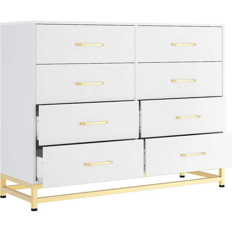Modern Large Dresser - White