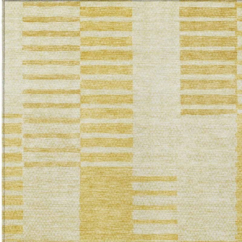 HomeRoots Striped Transitional Rectangle Outdoor Rug