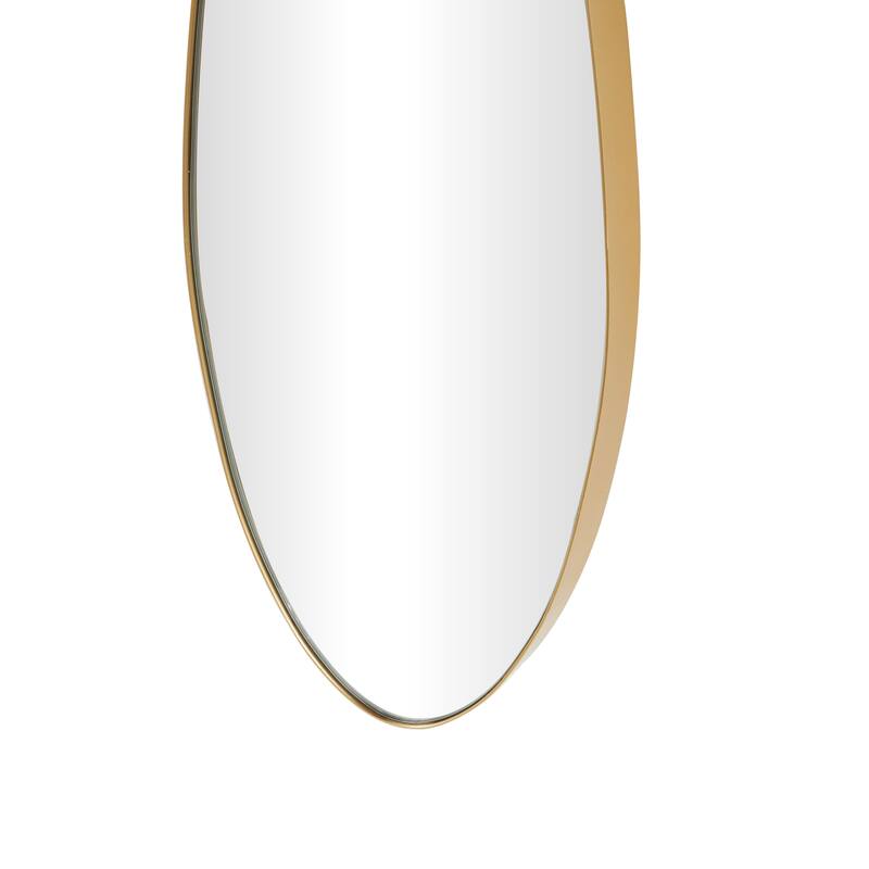 Black or Gold Metal Wavy Room Wall Mirror