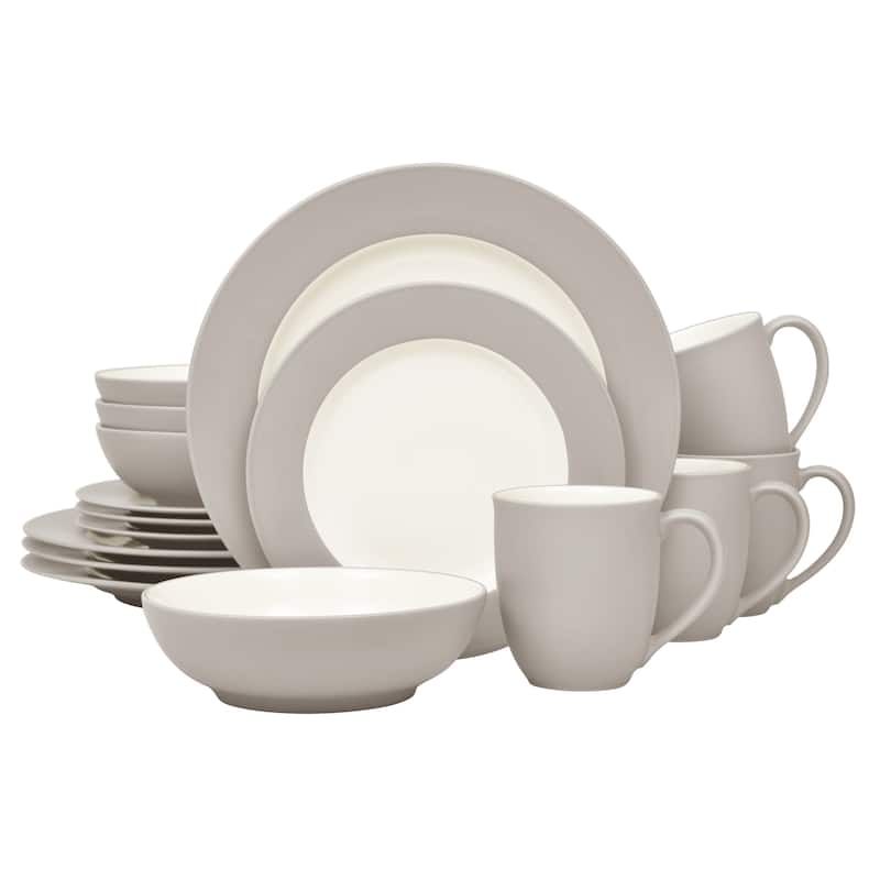 Noritake Colorwave 16-Piece Rim Dinnerware Set, Service For 4 - Sand