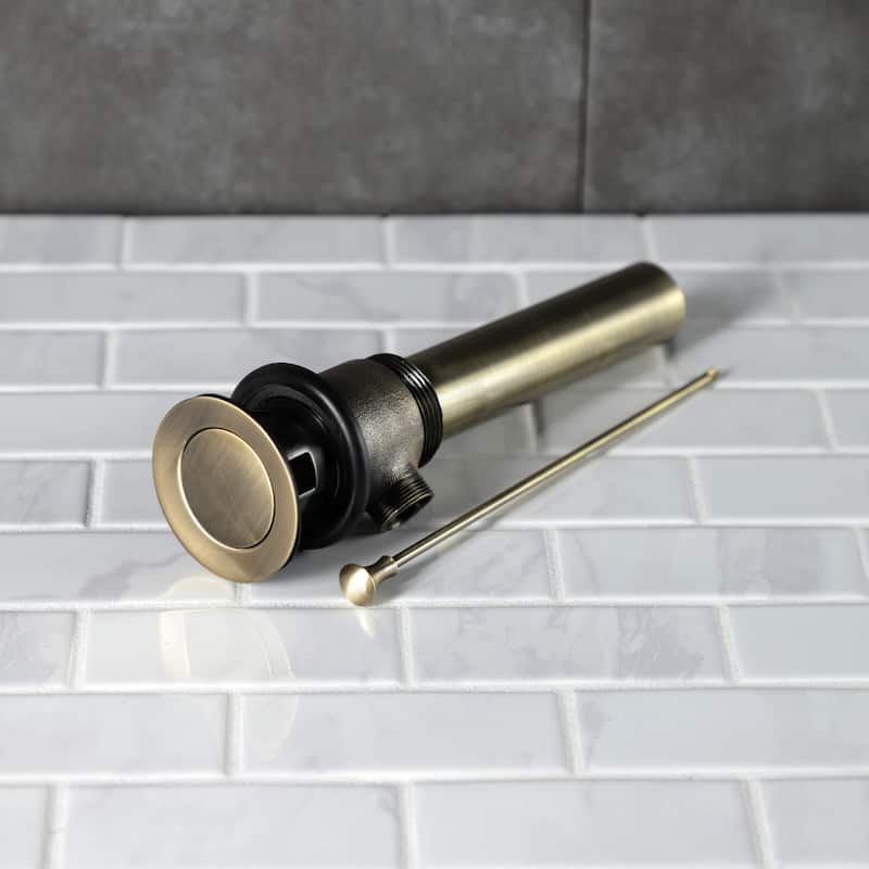 Kingston Brass Made To Match Brass Pop-Up Bathroom Sink Drain with Overflow, 22 Gauge