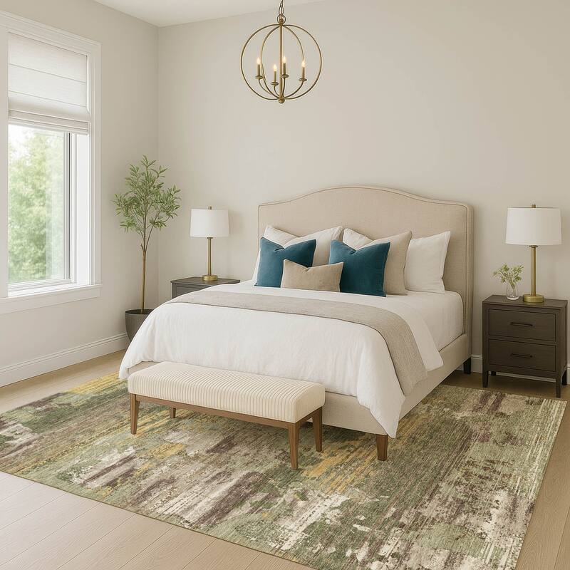 Machine Washable Indoor/ Outdoor Chic Veta Chantille Rug