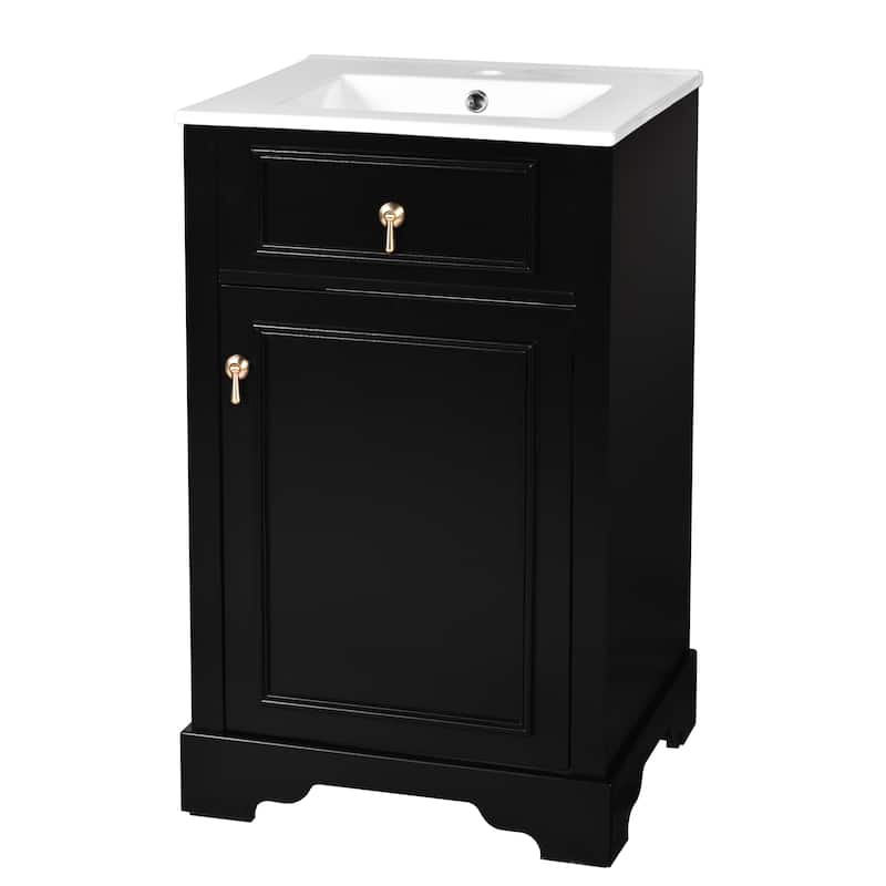 20-Inch Bathroom Vanity with Ceramic Sink