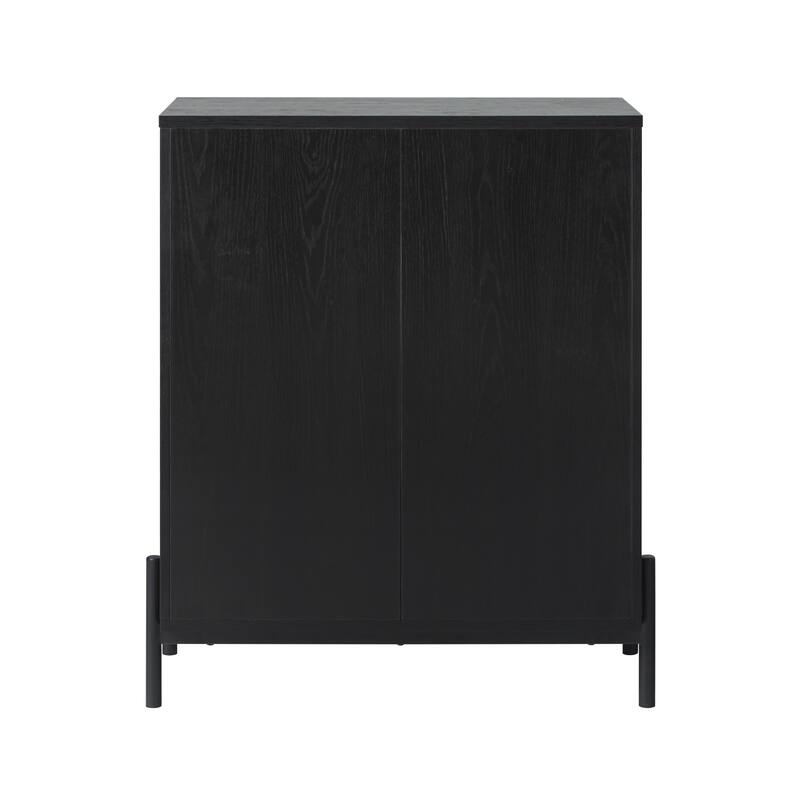 Middlebrook Designs Three Drawer Chest with Reeded Drawer Fronts