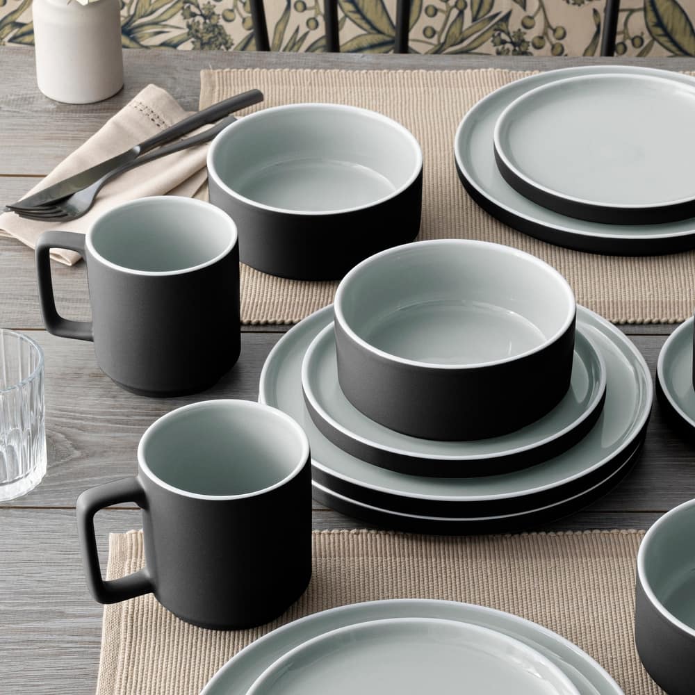 Noritake ColorTrio 4-Piece Stax Place Setting, Service for 1