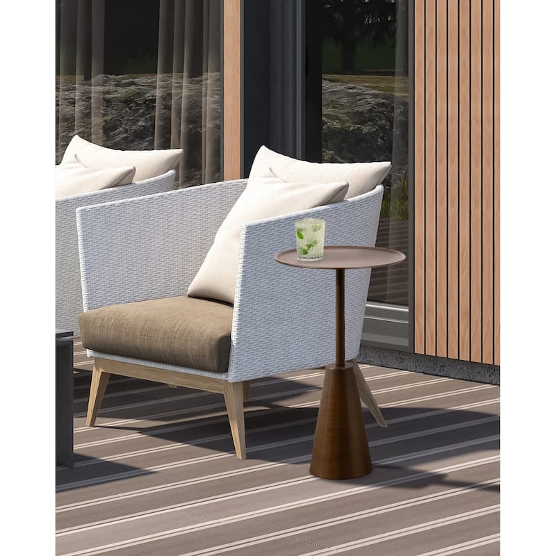 Kate and Laurel Sitara Round Side Table - 14x14x24