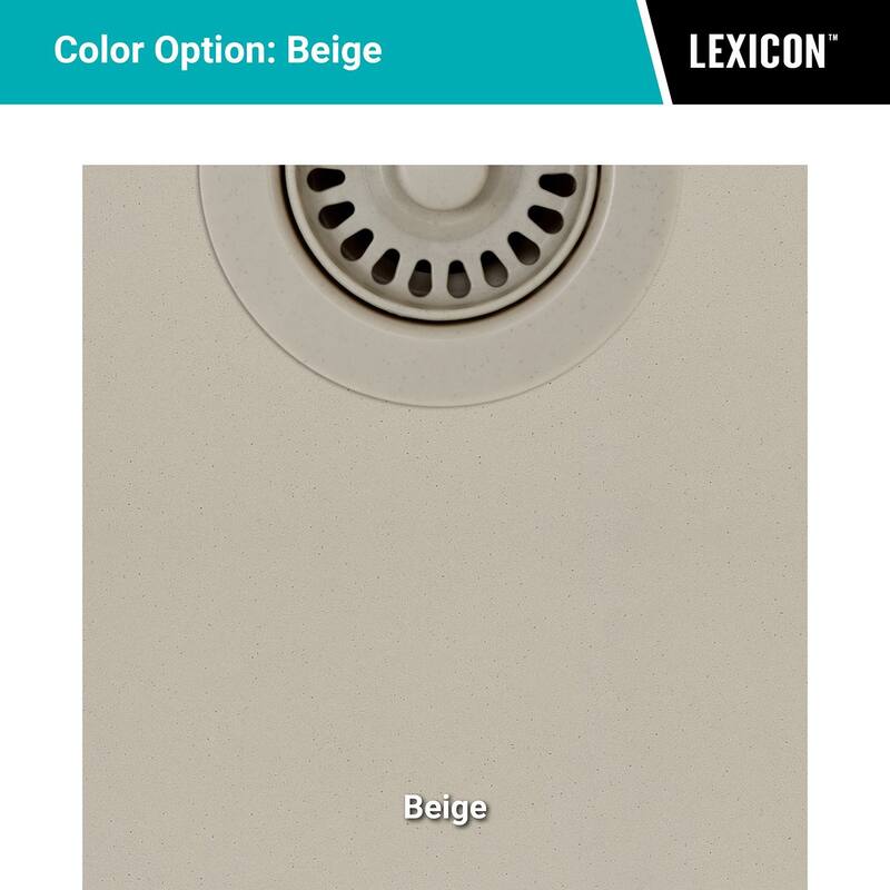 Lexicon Platinum 32" Quartz 50/50 Double Bowl Sink with Grids & Drain