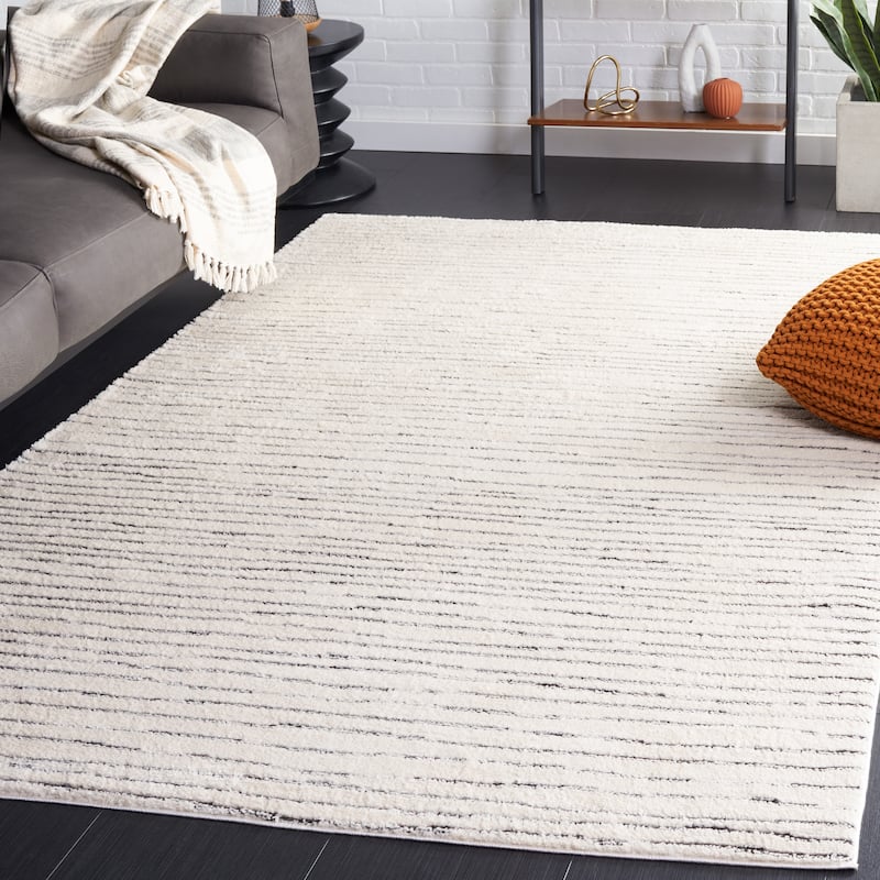 SAFAVIEH Melody Marilene Stripe Rug - 8' x 10' - Ivory/Black