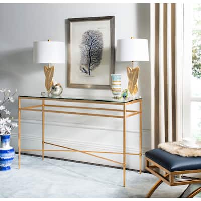 SAFAVIEH Home Baumgarten Console Table - 52"W x 19"D x 33"H