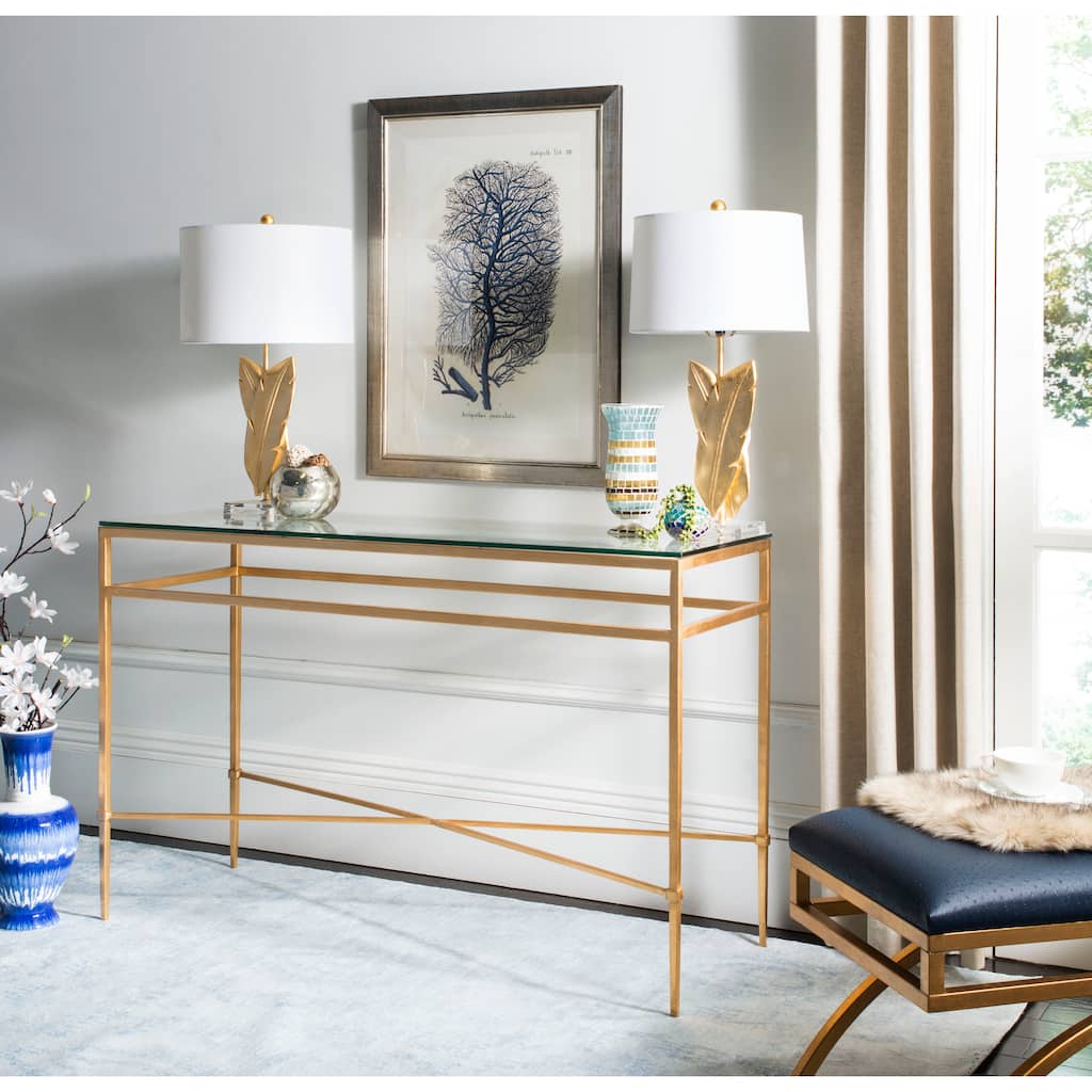 SAFAVIEH Home Baumgarten Console Table - 52"W x 19"D x 33"H