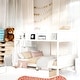 preview thumbnail 29 of 38, Twin Over Full Loft Bed with Shelfs, Storage Staircase and 2 Drawers