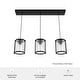 preview thumbnail 15 of 15, Hunter Astwood 3-Light Linear Cluster, Kitchen Island, Dining Room - Transitional, Contemporary, Modern Farmhouse