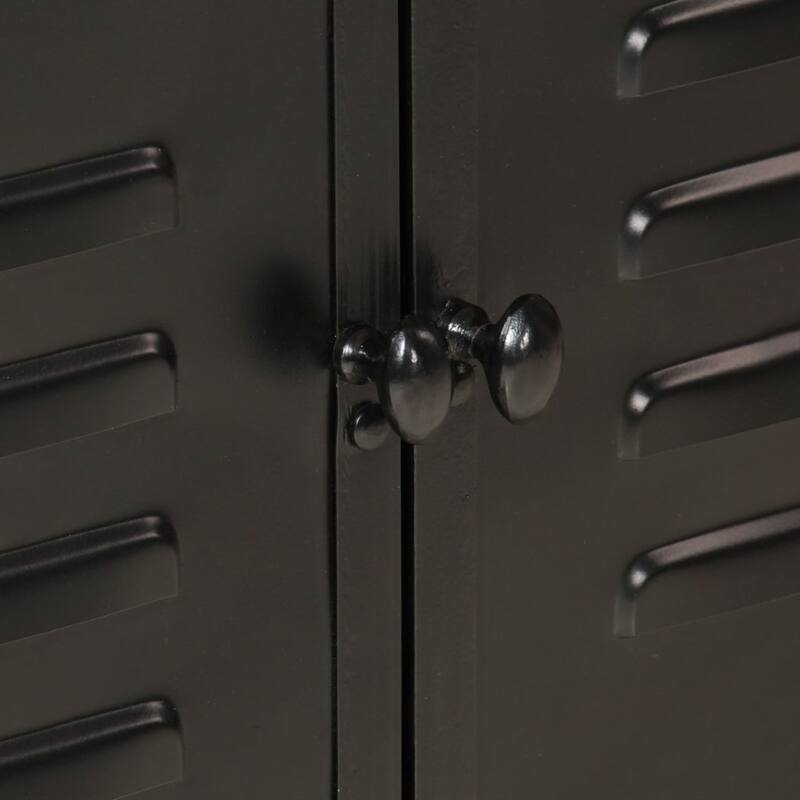 vidaXL Bathroom Furniture Set Natural wood, Black - 13.8 x 21.7 x 23.6 in