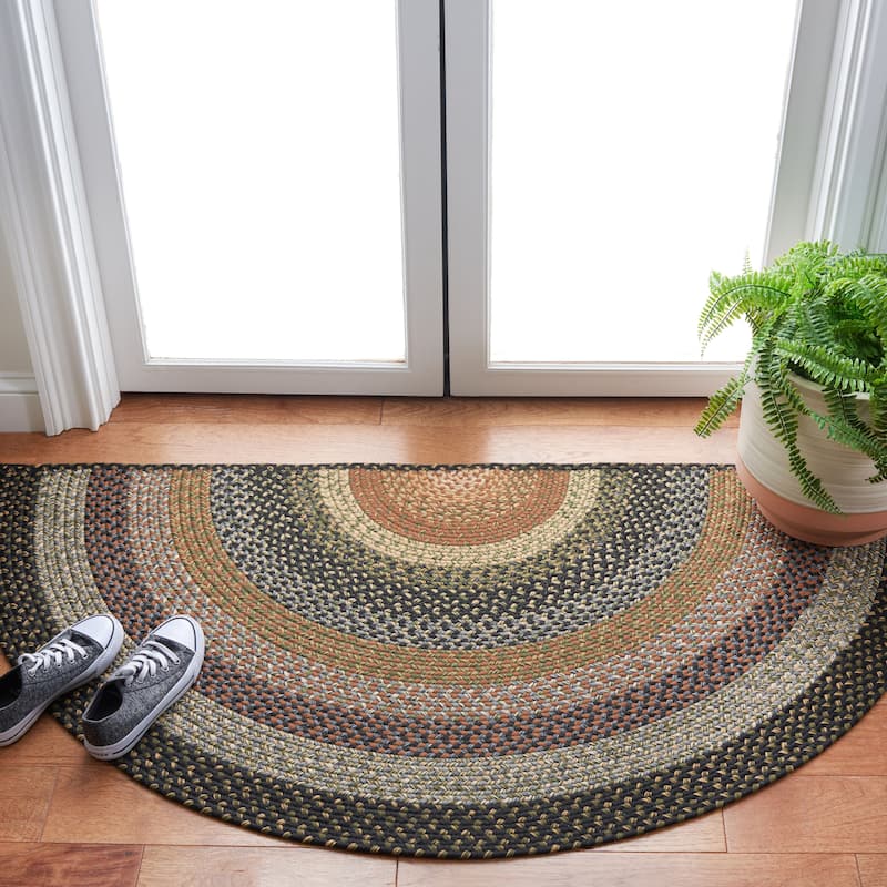 SAFAVIEH Handmade Braided Jo Americana Country Casual Rug