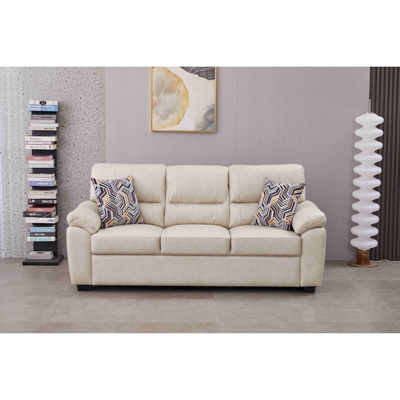 Faux Leather Living Room Set