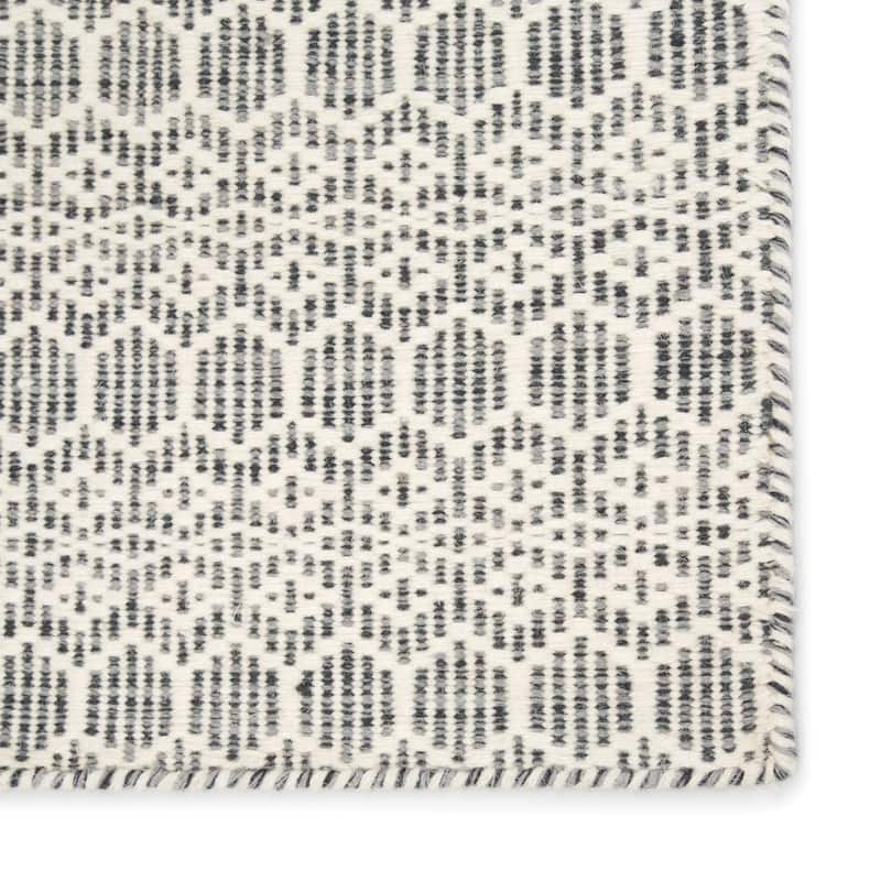 Railay Handmade Trellis White/ Grey Area Rug
