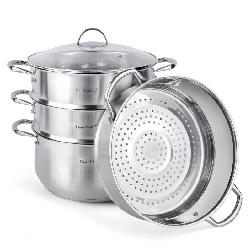 Haus Roland Stainless Steel 3 Layer Steamer Pot
