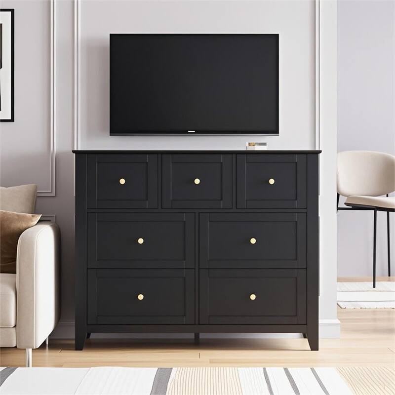 7-Drawer Dresser, Stylish Wood Storage Organizer