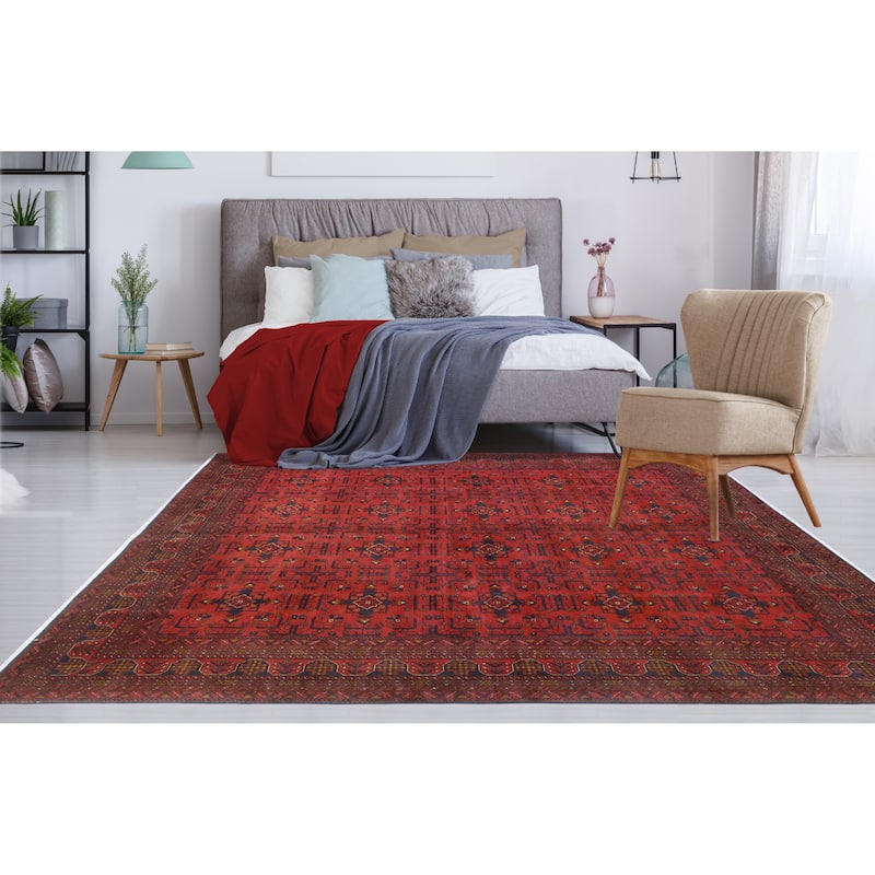 Khal Mohammadi Ladan Red/Navy Rug - 8'3" x 11'3"
