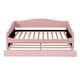 preview thumbnail 16 of 34, Teddy Fleece Twin Size Upholstered Daybed with Pull-out Trundle Bed and LED Light, Sofa Bed Frame for Bedroom Apartment