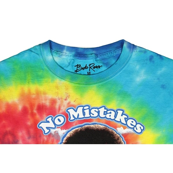 Shop Bob Ross No Mistakes Just Happy Accidents Men S Tie Dye T