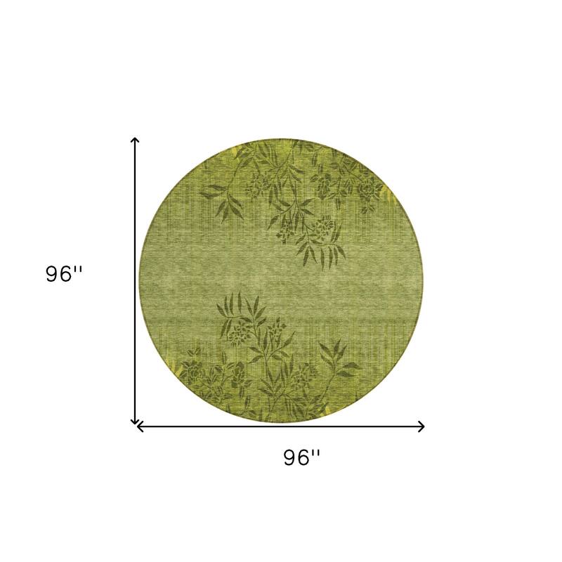 HomeRoots Floral Transitional Rectangle Outdoor Rug