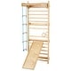 preview thumbnail 6 of 10, Multi-Color Pine Wood 15 Level Climbing Ladder Wall Gym for Kids and 5-in-1 Set - 31.5” L x 22.83” W x 84.65” H