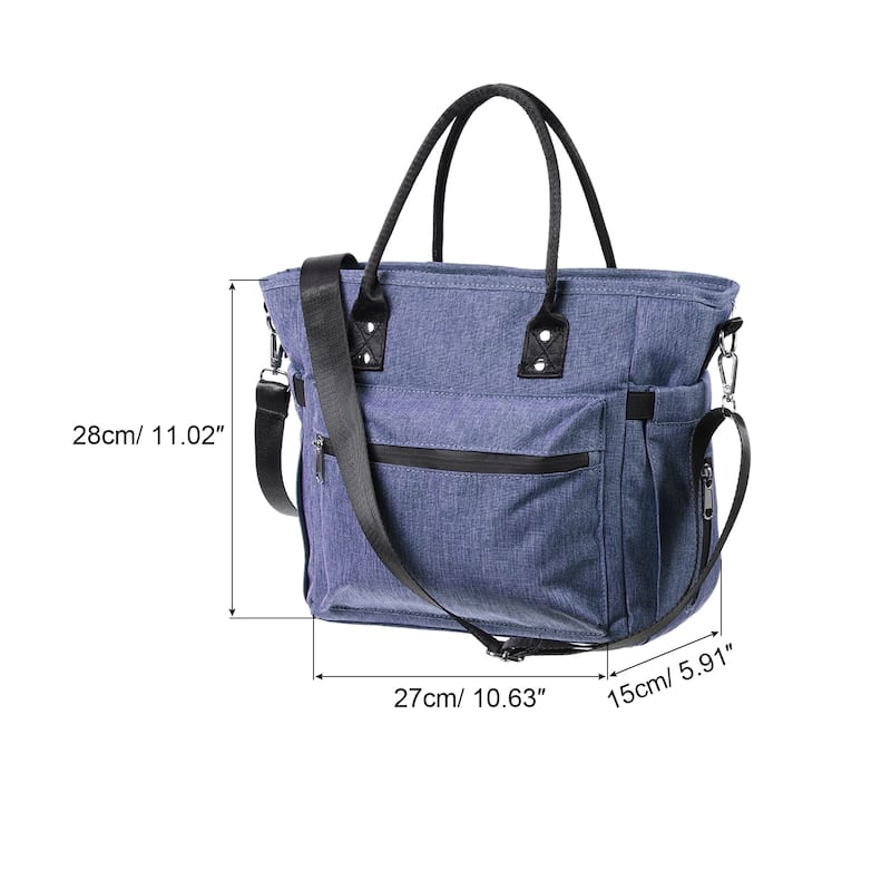 Insulated Lunch Bag, Lunch Tote Bag, 11.02"x5.91"x10.63" - Dark Blue