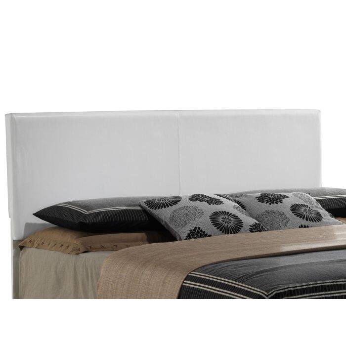 Casual Full Bed in White with Easy-to-Clean Finish