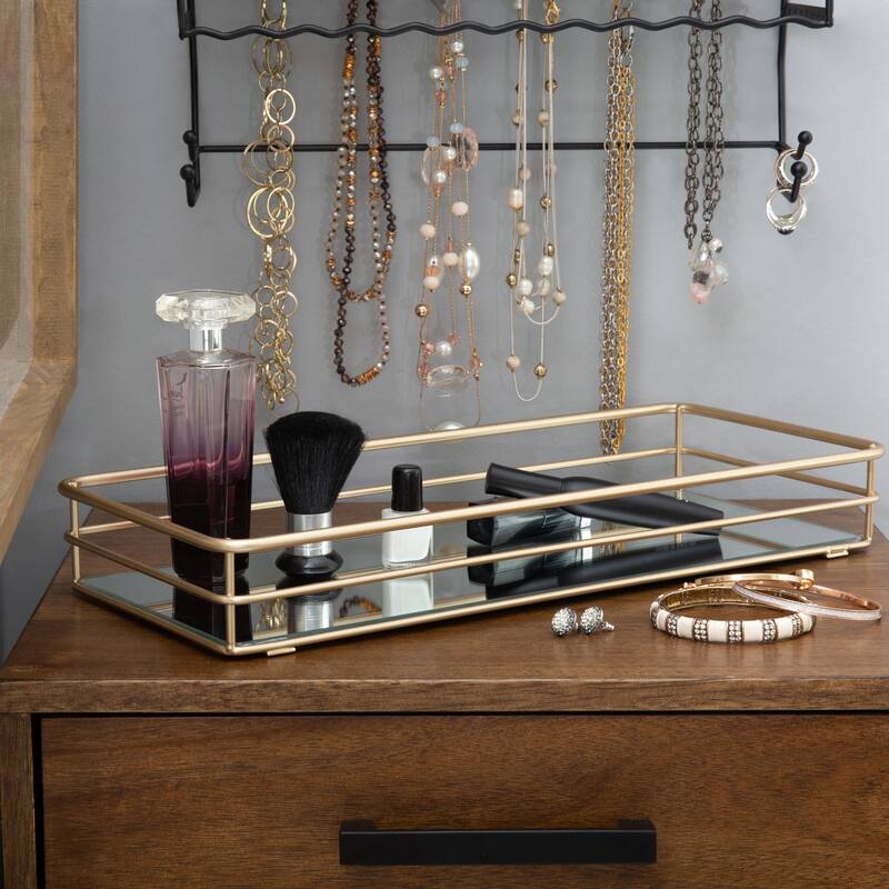 Elle Décor Limoges Collection Rectangular Vanity Tray