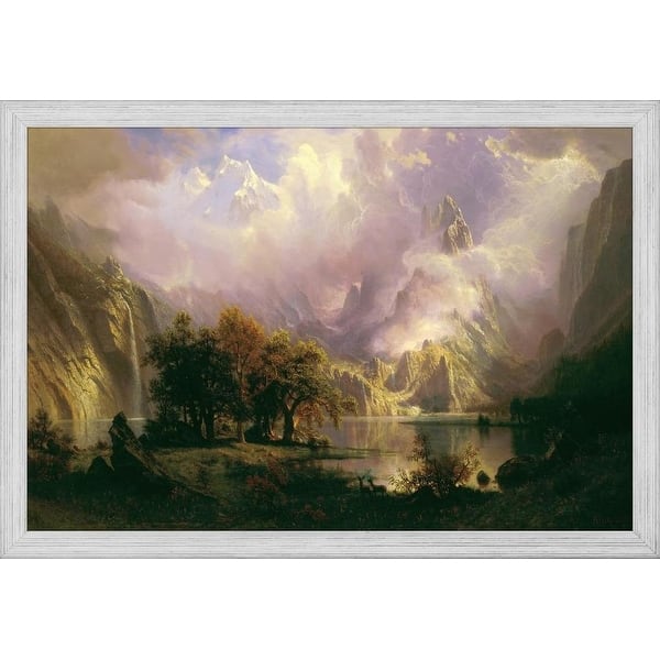 Easy Art Prints Albert Bierstadt S Rocky Mountain Landscape Premium Canvas Art Overstock 25721425