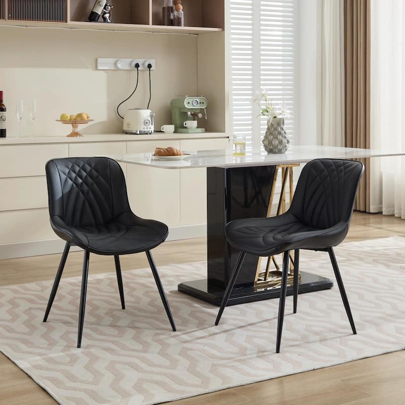 Dining Chairs Set of 2, Mid Century Modern Kitchen Chairs