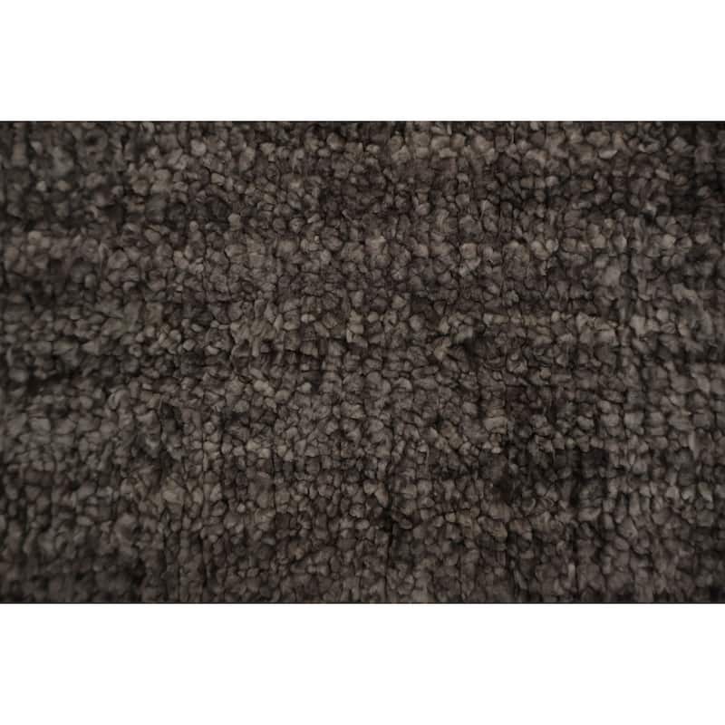Hand Knotted Oriental 100% Wool Carpet Tribal Contemporary Greys & Charcoal Gabbeh Area Rug - 11' 4'' X 8' 6''