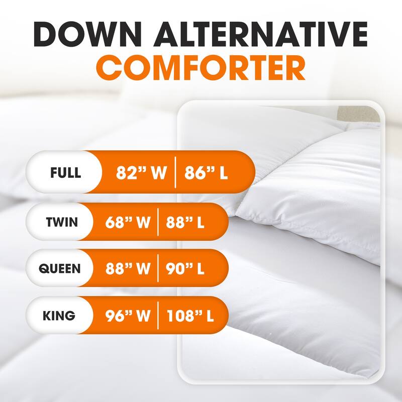 Cheer Collection Luxury All Season White Down Alternative Comforter
