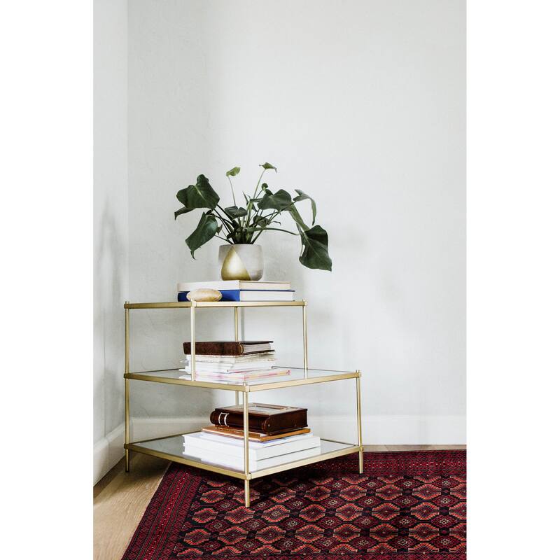 ECARPETGALLERY Hand-knotted Teimani Red Wool Rug - 3'8 x 6'7