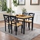 Rustic Style Counter Height 4-Piece Dining Table Set for 4, Classic ...