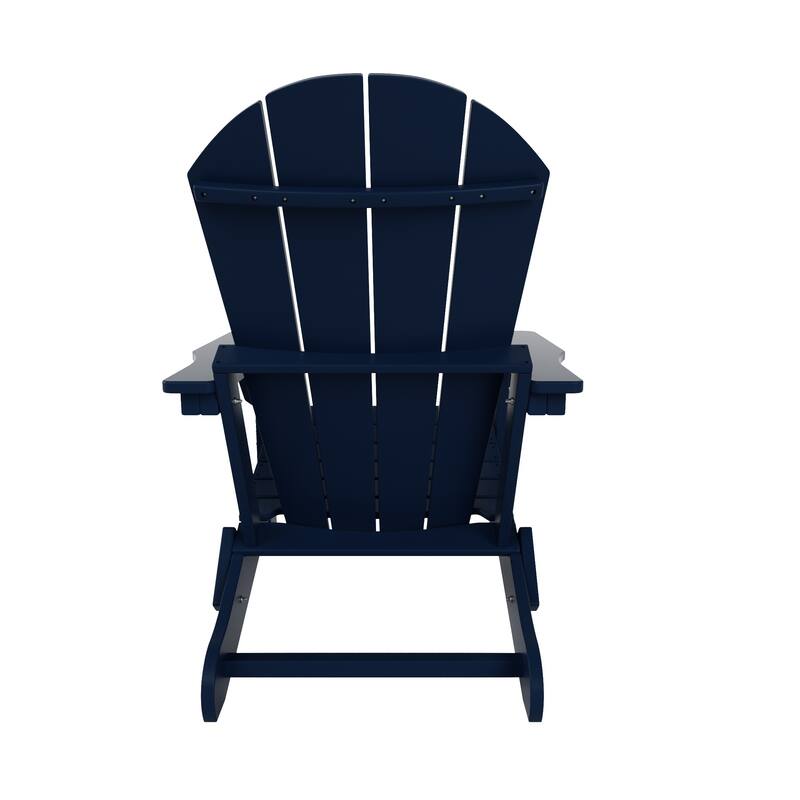 POLYTRENDS Laguna Folding Poly Eco-Friendly All Weather Outdoor Adirondack Chair