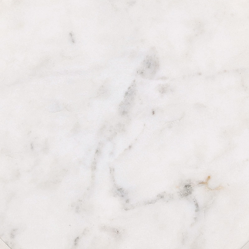 Ryan Marble End Table, White