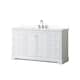 Option White / White Quartz Top / Polished Chrome
