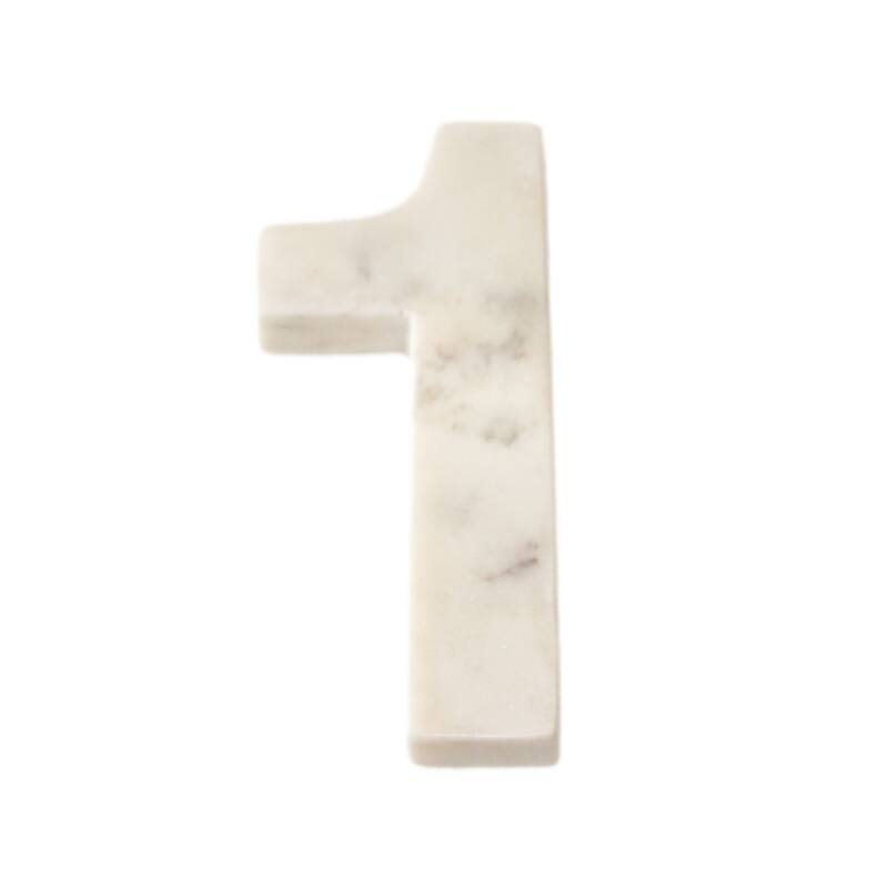 Marble 8" Helvetica 0 - White ST - White - 1