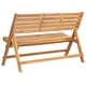 preview thumbnail 5 of 3, SAFAVIEH Outdoor Luca Folding Bench - 48" x 23.6" x 31.5"