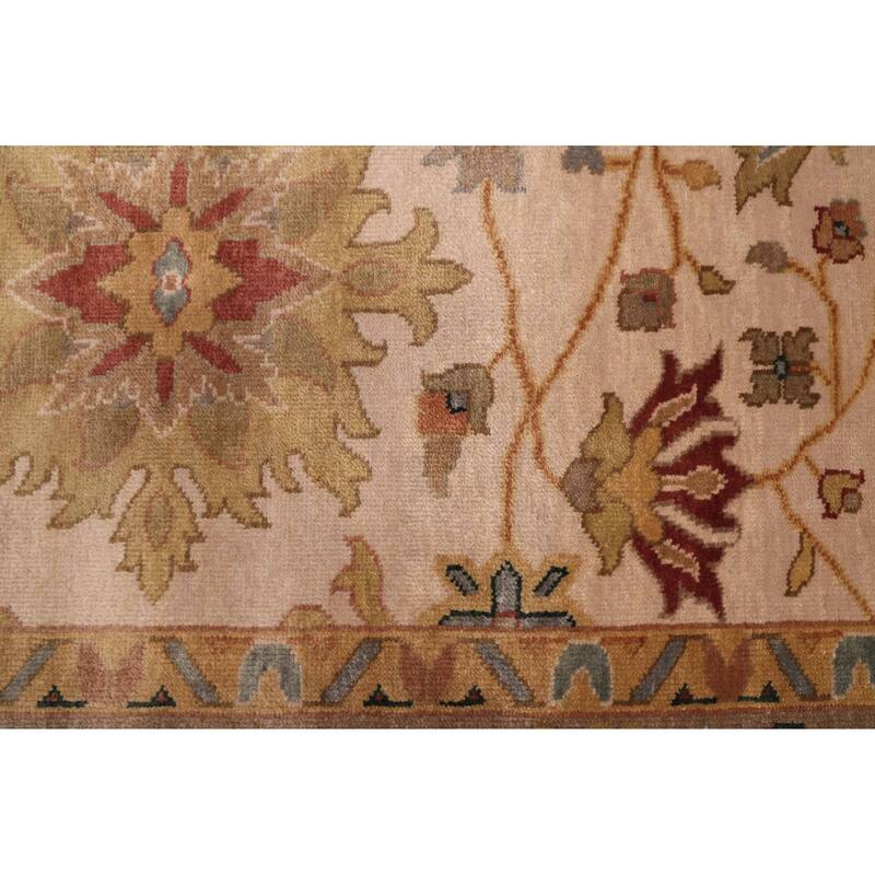 ECARPETGALLERY Hand-knotted Jules Serapi Beige Wool Rug - 8'11 x 11'9