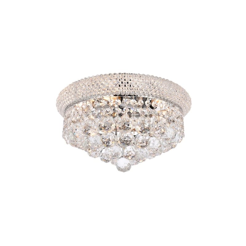 Somette Geneva 6-light 14-inch Flush-Mount Chandelier - 14 Inch