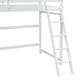 preview thumbnail 16 of 16, Modern Twin Size High Loft Bed with Inclined Ladder and Guardrails for Bedroom